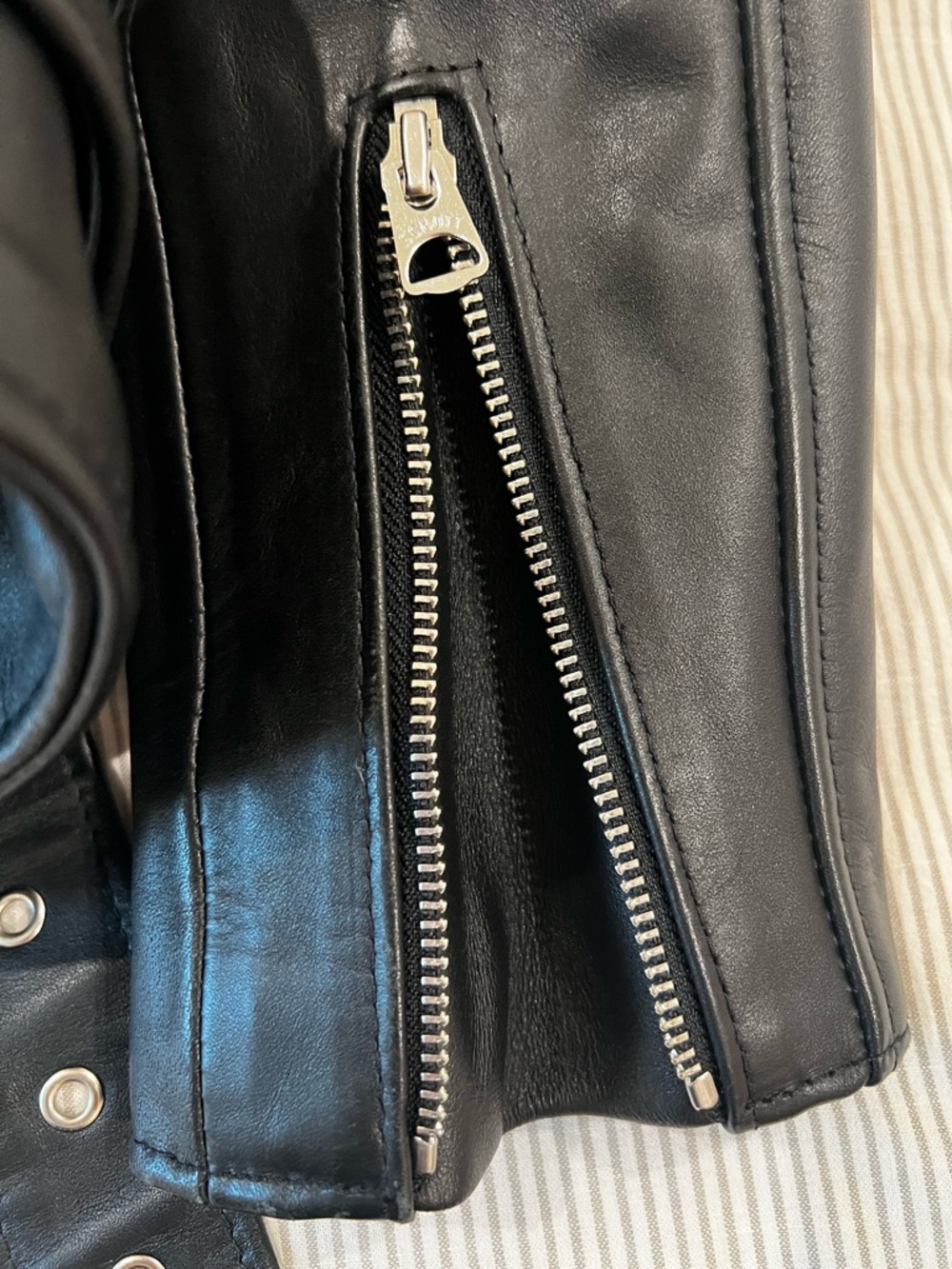 Schott NYC Perfecto 613s Black Leather Biker Jacket - Picture 13 of 14